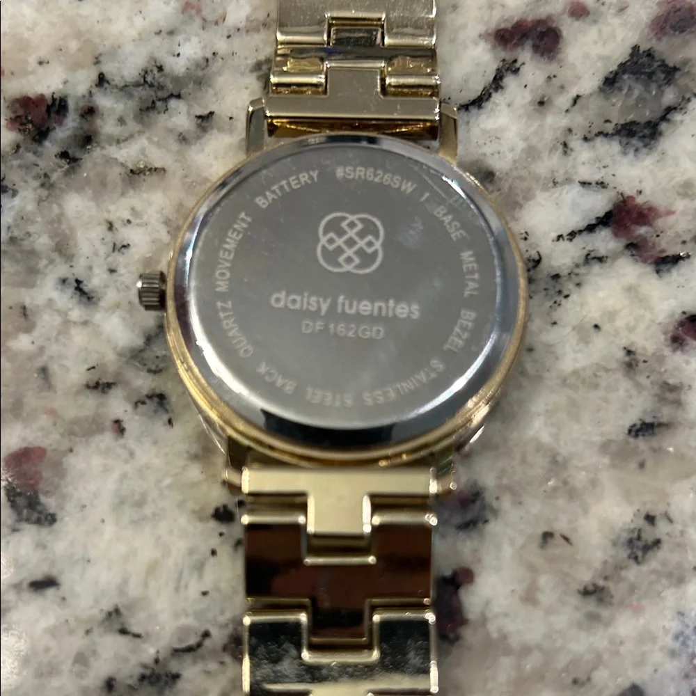 Daisy Fuentes Gold Tone‎ Watch with Crystal Accents